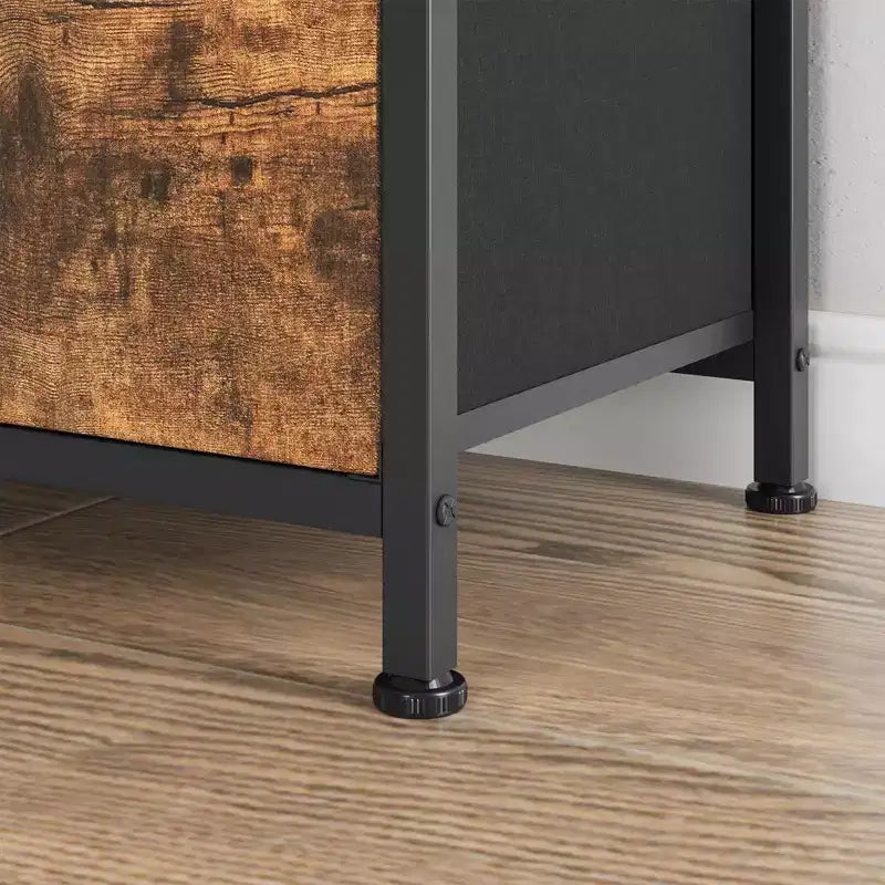 Meuble TV pour chambre à coucher, table console TV avec 8 tiroirs et étagères ouvertes pour salon, couloir