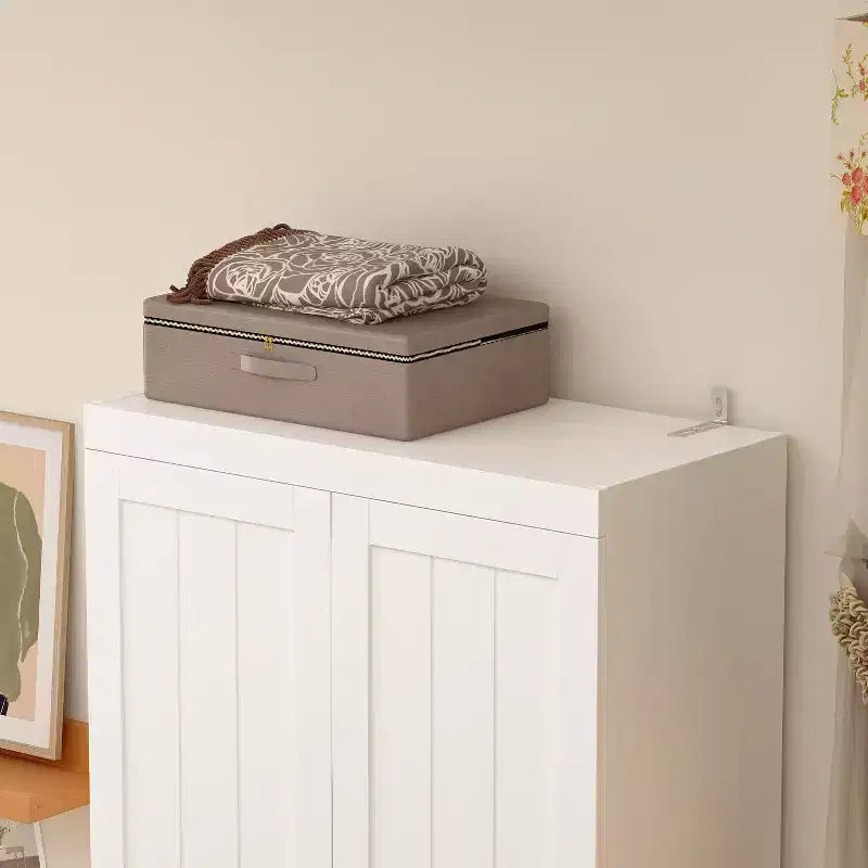 Armoire autoportante avec étagères réglables et tiroir inférieur, Organisateur de vêtements de placard, Meuble de rangement pour chambre à coucher/entrée