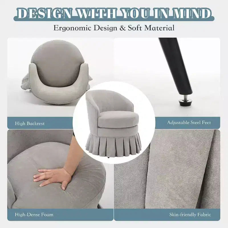 1 Chaise de salle à manger moderne du milieu du siècle, fauteuil rembourré à dossier haut, pieds en bois, pour chambre à coucher, salon