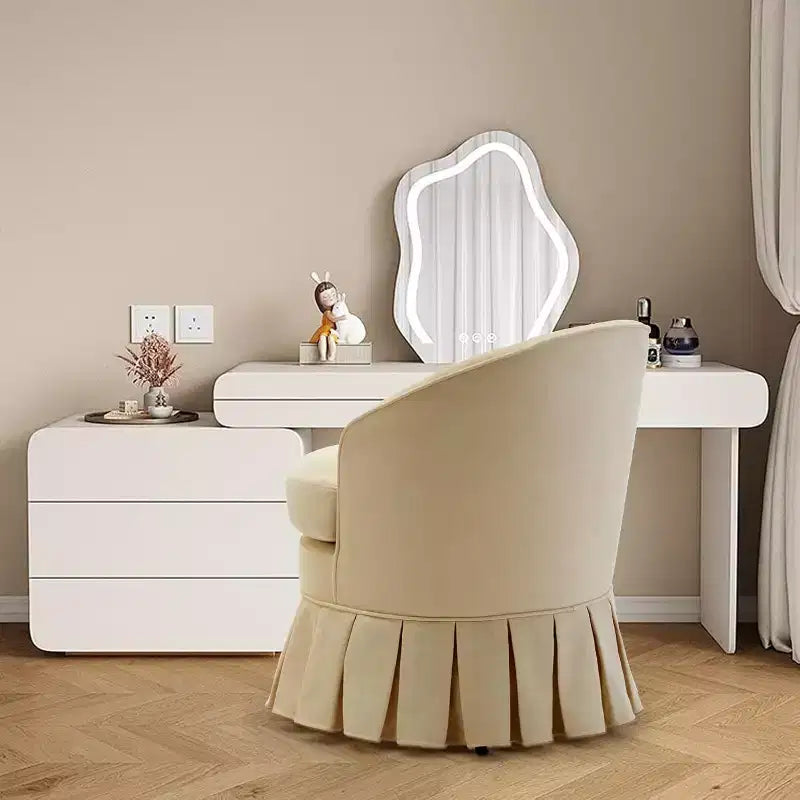1 Chaise de salle à manger moderne du milieu du siècle, fauteuil rembourré à dossier haut, pieds en bois, pour chambre à coucher, salon