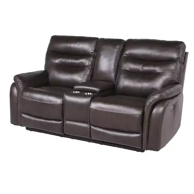Causeuse inclinable motorisée - Steve Silver Co. : Port USB, rangement central