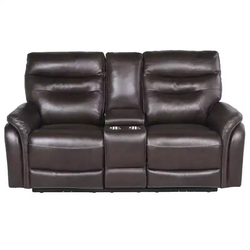 Causeuse inclinable motorisée - Steve Silver Co. : Port USB, rangement central