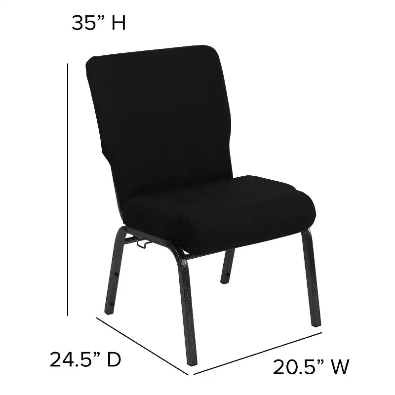 Chaise d'église en mousse moulée de 20,5 po