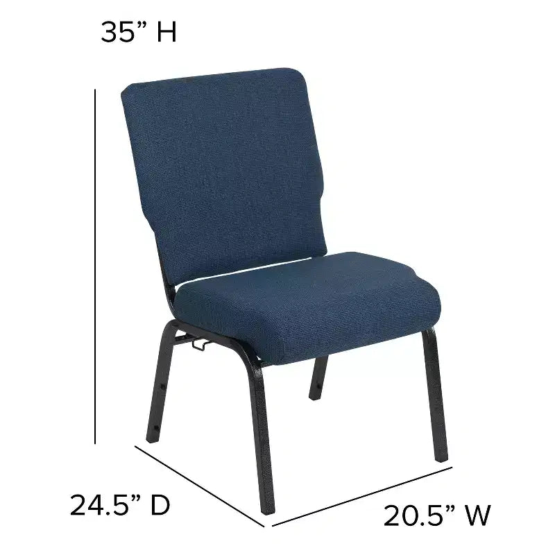 Chaise d'église en mousse moulée de 20,5 po
