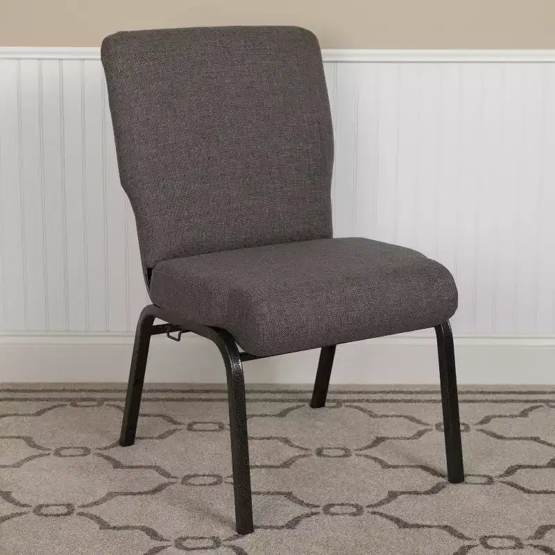 Chaise d'église en mousse moulée de 20,5 po