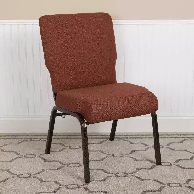 Chaise d'église en mousse moulée de 20,5 po