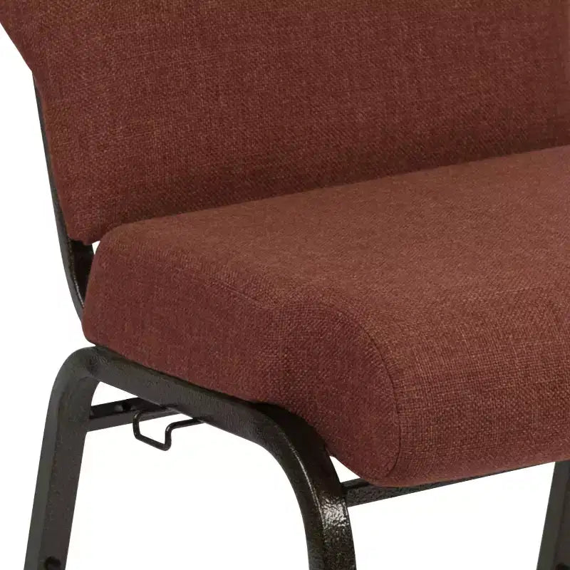Chaise d'église en mousse moulée de 20,5 po