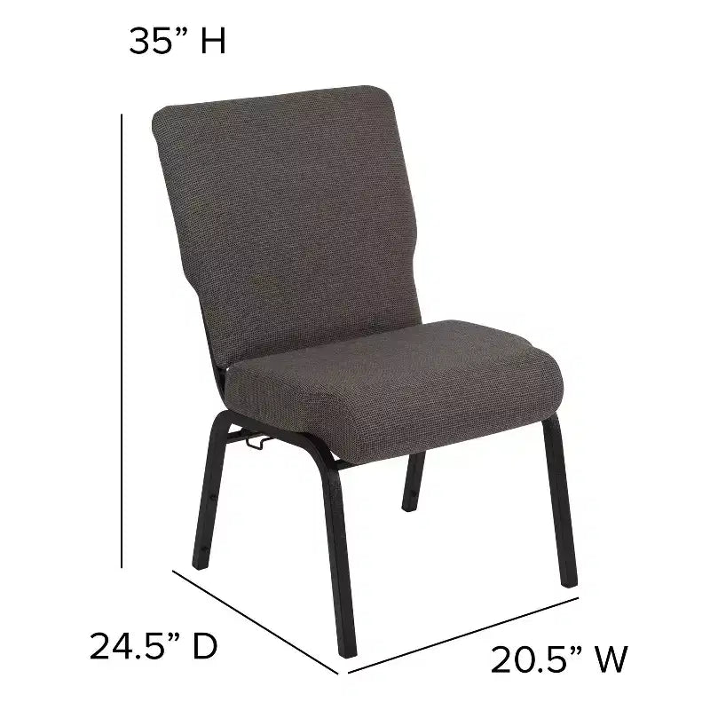 Chaise d'église en mousse moulée de 20,5 po