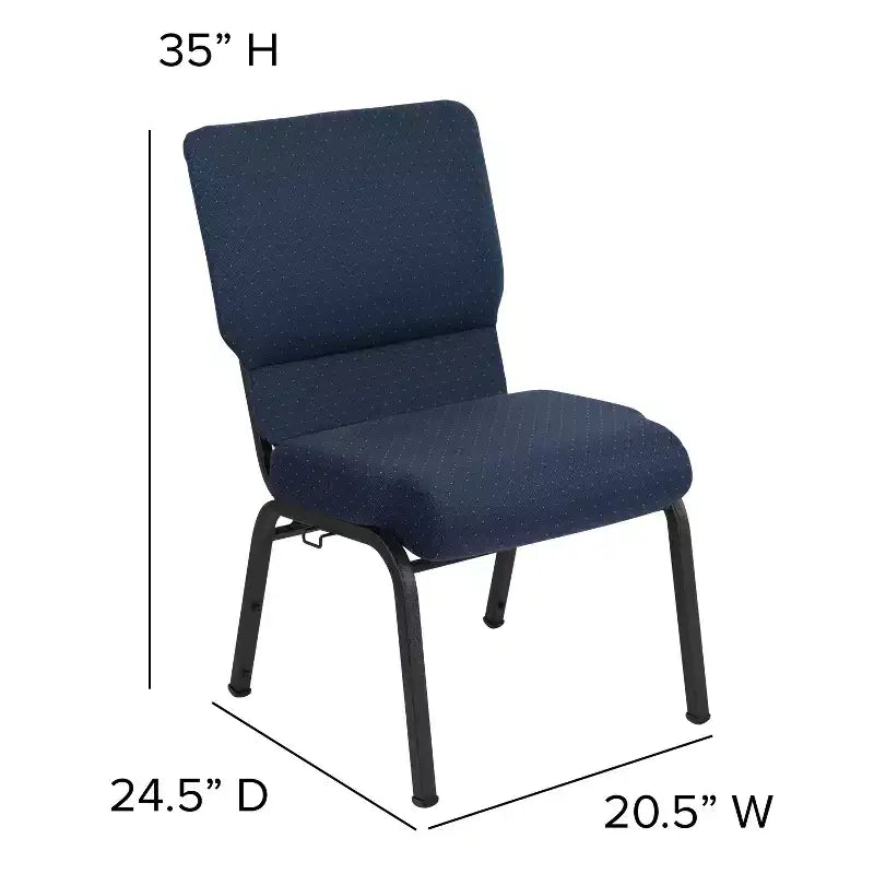 Chaise d'église en mousse moulée de 20,5 po